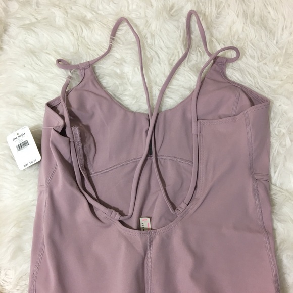 Free People Movement Glow One Piece Pink NWT $98 - Picture 4 of 6